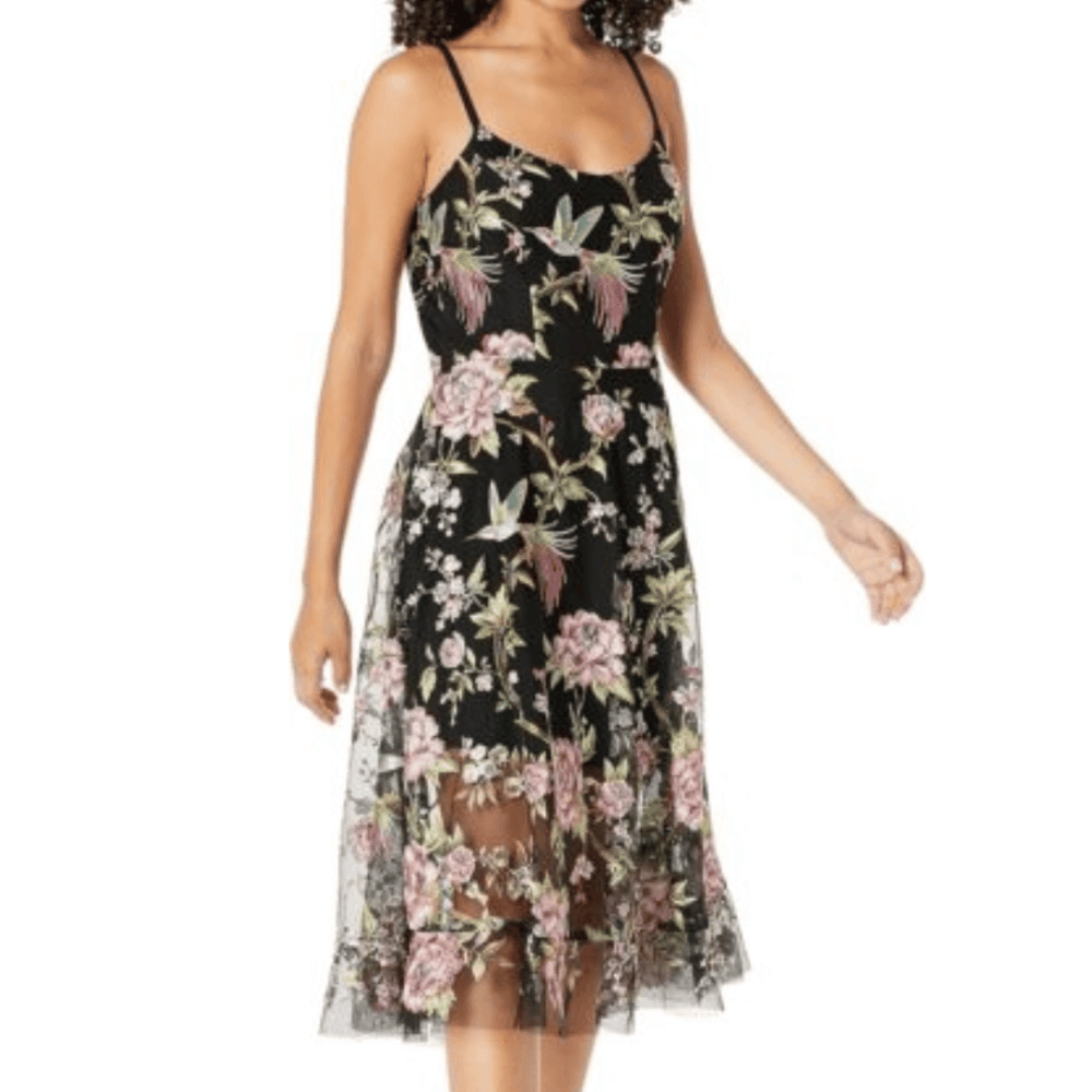 Women's Uma Sweetheart Bodice Fit and Flare Midi Dress