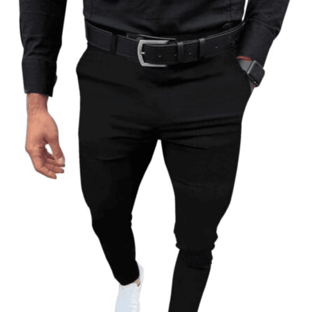 Mens Fashion Slim Fit Dress Pants Casual Business Skinny Stretch Pants Golf Pants