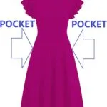 HELYO Women's Semi-Formal Ruffle Sleeves V-Back Work Fit and Flare Cocktail Wedding Guest Dress with Pockets 842 - Image 5