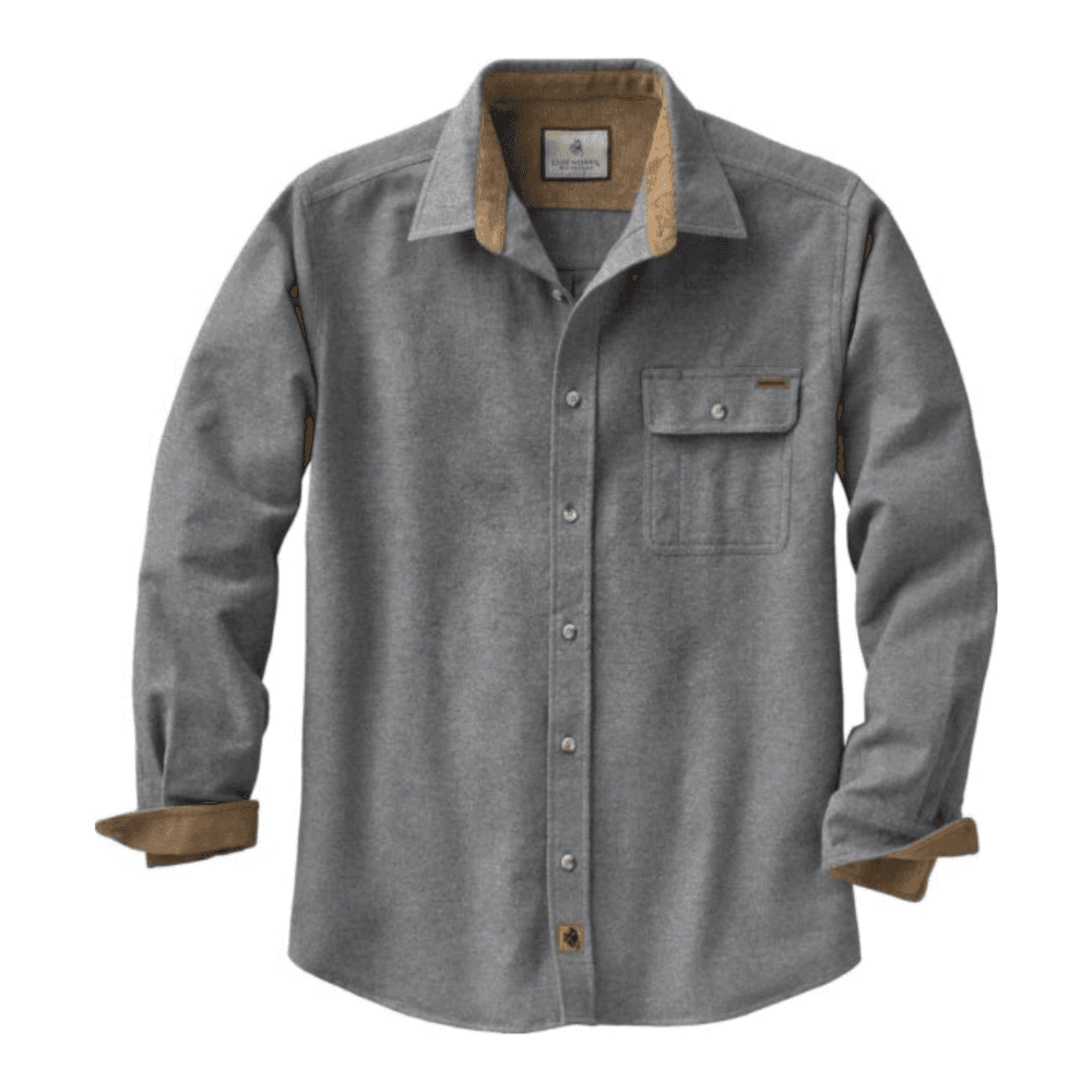 Legendary Whitetails Men's Buck Camp Flannel, Long Sleeve Plaid Button Down Casual Shirt, Corduroy Cuffs