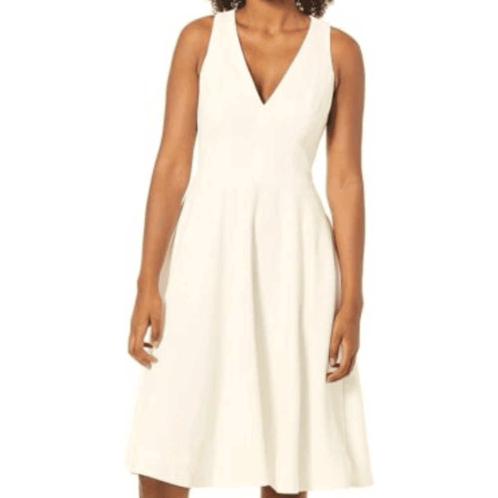 Women's Catalina Solid Sleeveless Fit & Flare Midi Dress